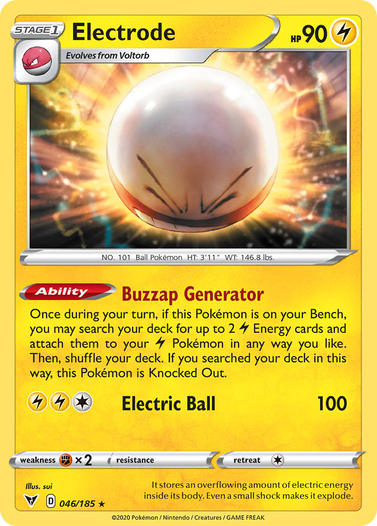 Electrode (046/185) [Sword & Shield: Vivid Voltage] | Good Games Morley