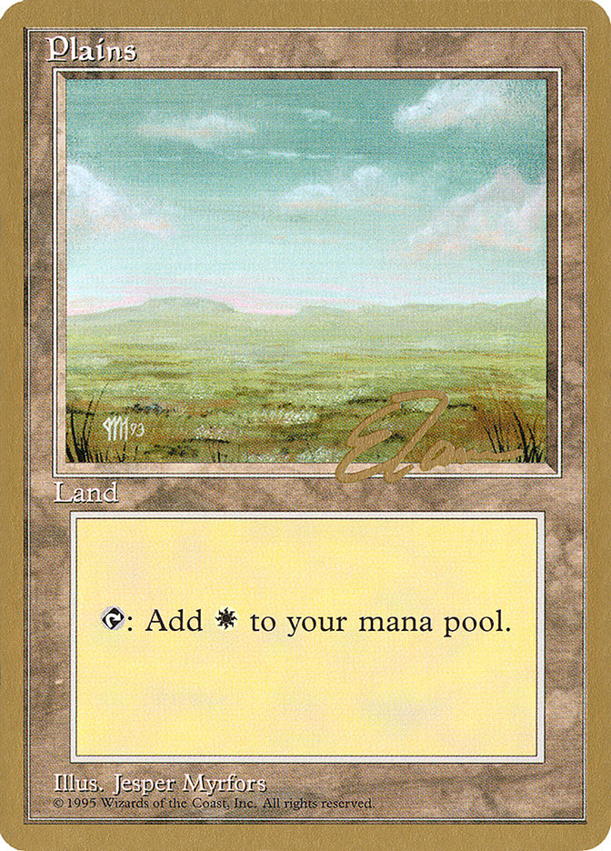 Plains (et364) (Eric Tam) [Pro Tour Collector Set] | Good Games Morley