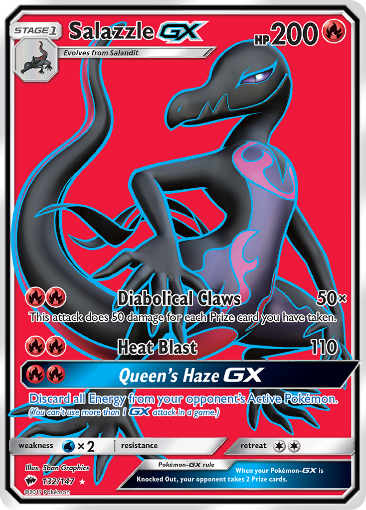 Salazzle GX (132/147) [Sun & Moon: Burning Shadows] | Good Games Morley