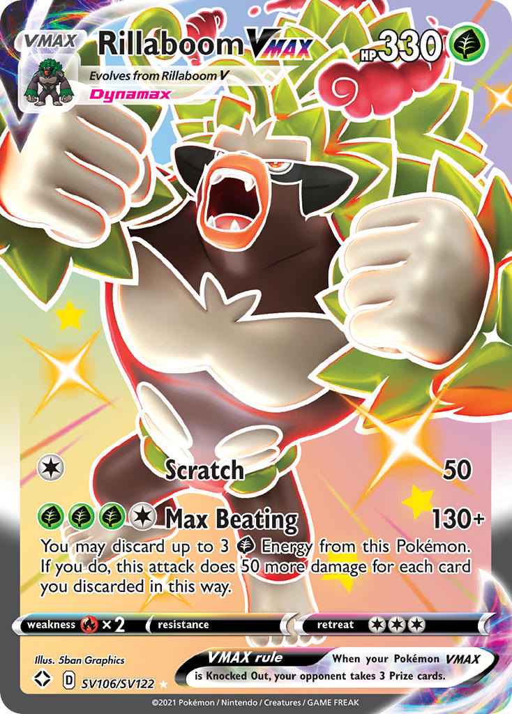 Rillaboom VMAX (SV106/SV122) [Sword & Shield: Shining Fates] | Good Games Morley