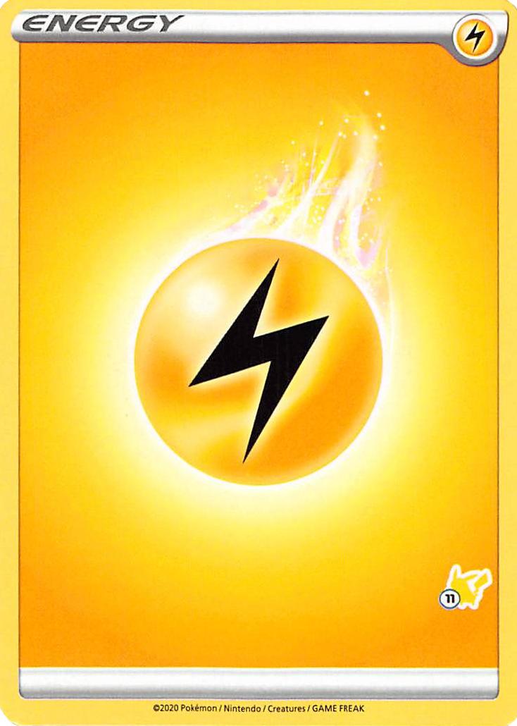 Lightning Energy (Pikachu Stamp #11) [Battle Academy 2022] | Good Games Morley
