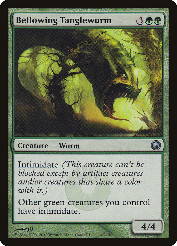 Bellowing Tanglewurm [Scars of Mirrodin] | Good Games Morley