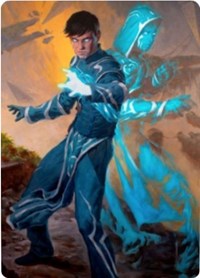 Jace, Mirror Mage 1 Art Card [Zendikar Rising Art Series] | Good Games Morley
