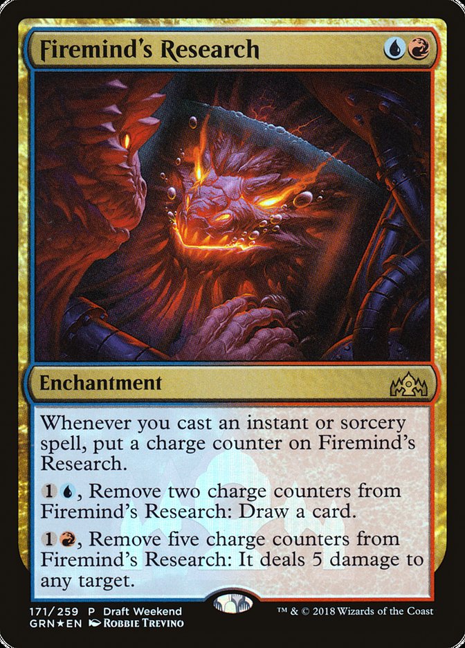 Firemind's Research (Draft Weekend) [Guilds of Ravnica Promos] | Good Games Morley