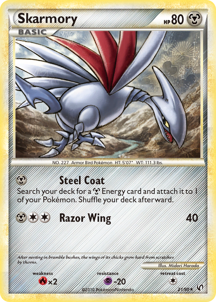 Skarmory (21/90) [HeartGold & SoulSilver: Undaunted] | Good Games Morley