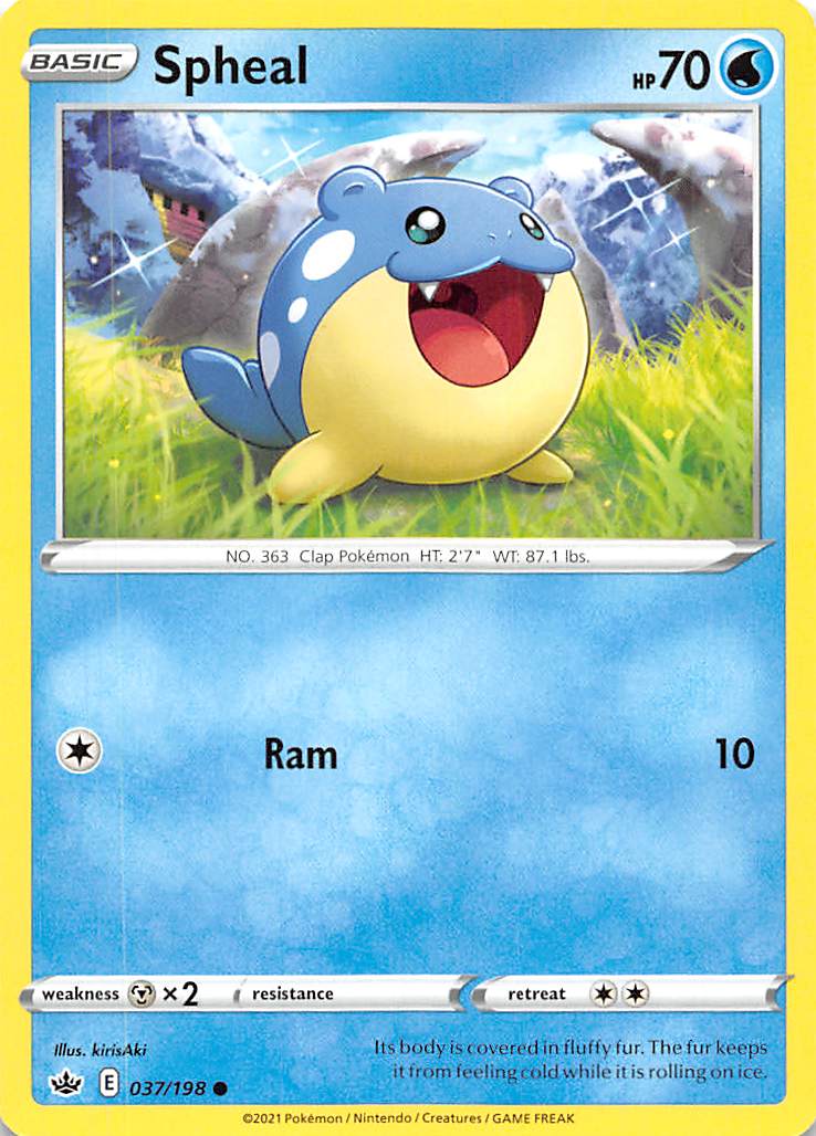 Spheal (037/198) [Sword & Shield: Chilling Reign] | Good Games Morley