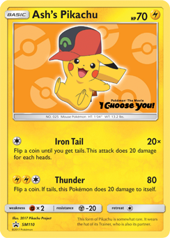 Ash's Pikachu (SM110) [Sun & Moon: Black Star Promos] | Good Games Morley