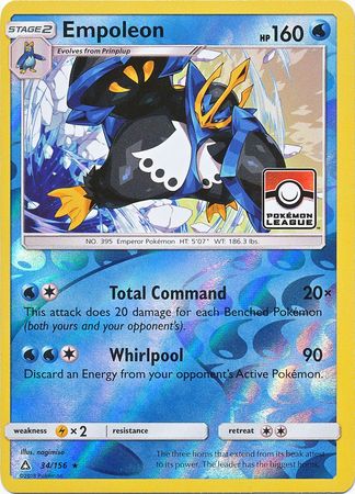 Empoleon (34/156) (League Promo) [Sun & Moon: Ultra Prism] | Good Games Morley