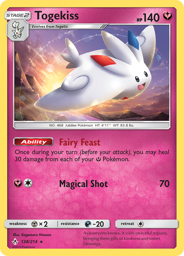 Togekiss (138/214) [Sun & Moon: Unbroken Bonds] | Good Games Morley