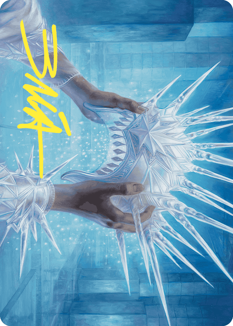 Hylda's Crown of Winter Art Card (Gold-Stamped Signature) [Wilds of Eldraine Art Series] | Good Games Morley