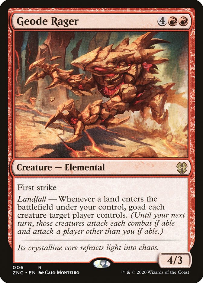 Geode Rager [Zendikar Rising Commander] | Good Games Morley