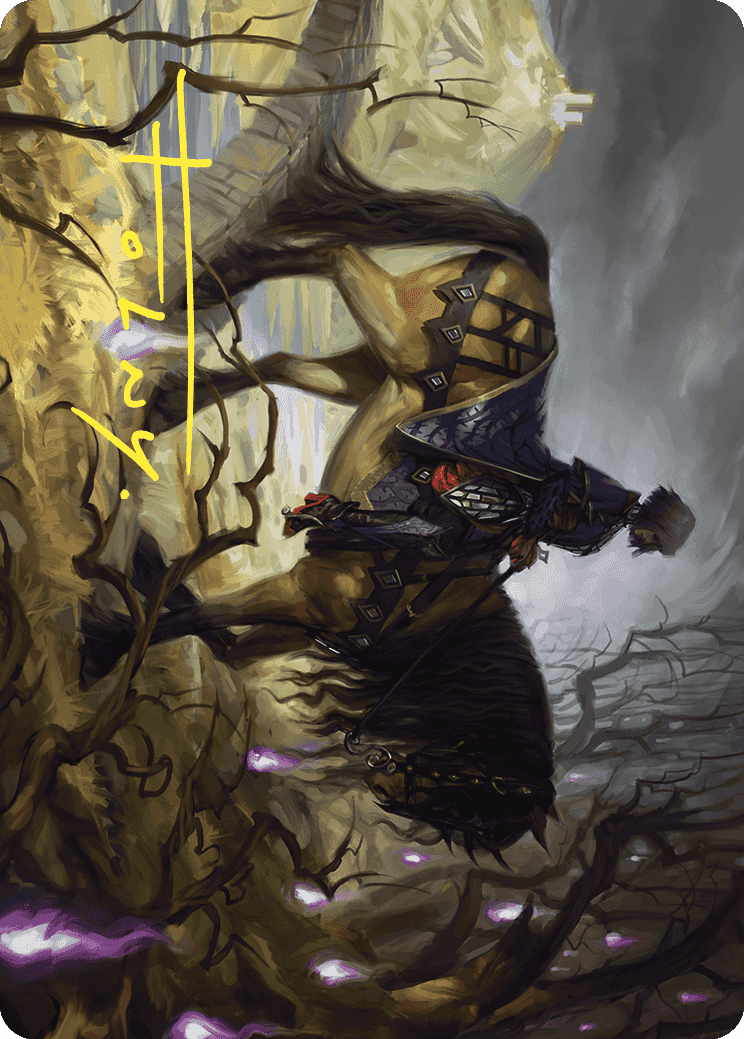 Rowan's Grim Search Art Card (Gold-Stamped Signature) [Wilds of Eldraine Art Series] | Good Games Morley