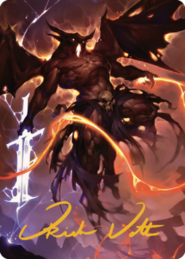 Balor Art Card (Gold-Stamped Signature) [Commander Legends: Battle for Baldur's Gate Art Series] | Good Games Morley