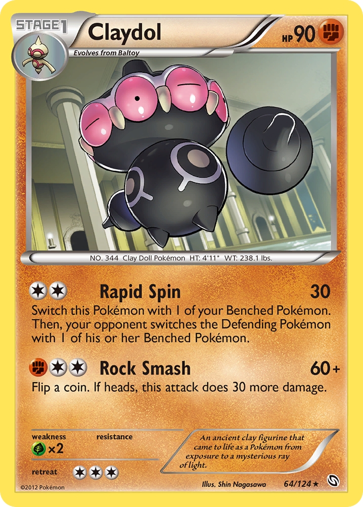 Claydol (64/124) [Black & White: Dragons Exalted] | Good Games Morley