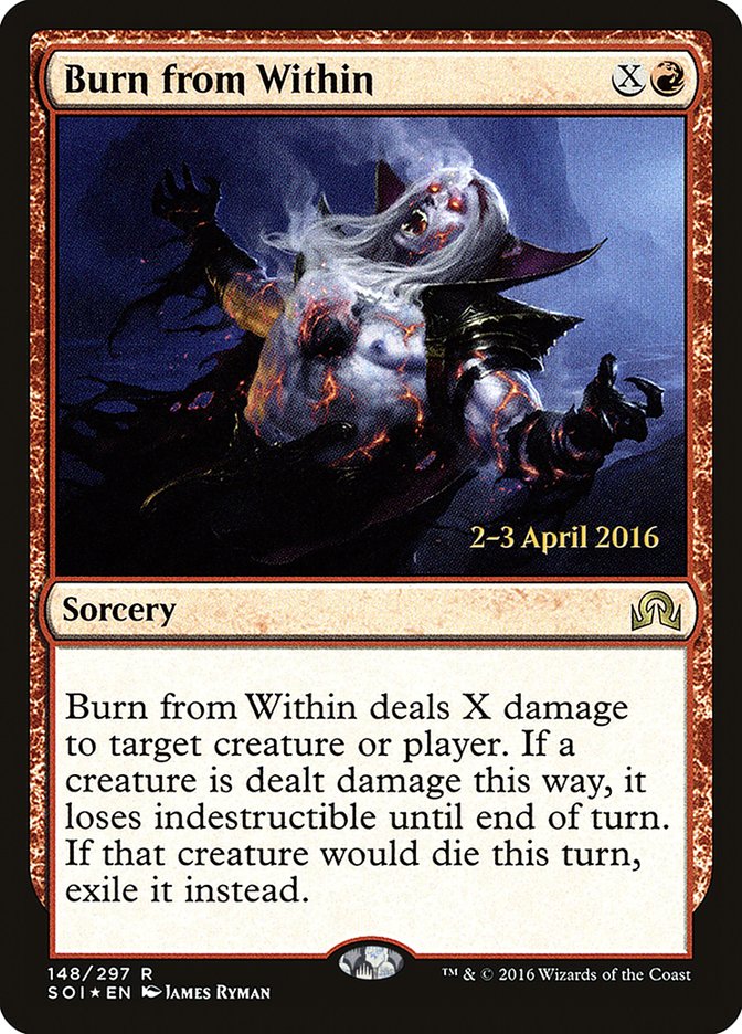 Burn from Within [Shadows over Innistrad Prerelease Promos] | Good Games Morley