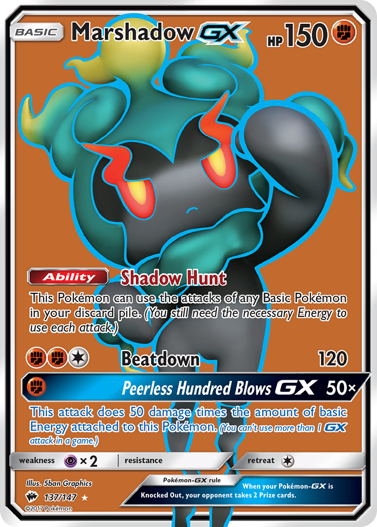 Marshadow GX (137/147) [Sun & Moon: Burning Shadows] | Good Games Morley