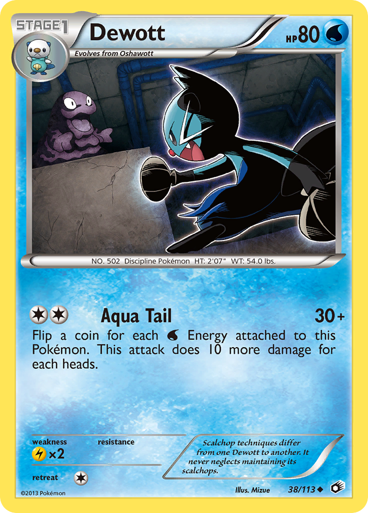 Dewott (38/113) [Black & White: Legendary Treasures] | Good Games Morley