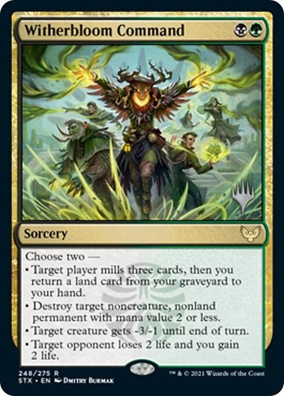 Witherbloom Command (Promo Pack) [Strixhaven: School of Mages Promos] | Good Games Morley