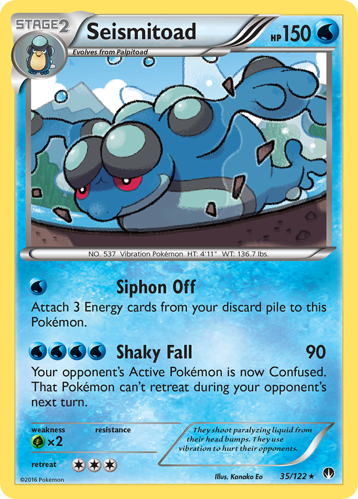 Seismitoad (35/122) [XY: BREAKpoint] | Good Games Morley