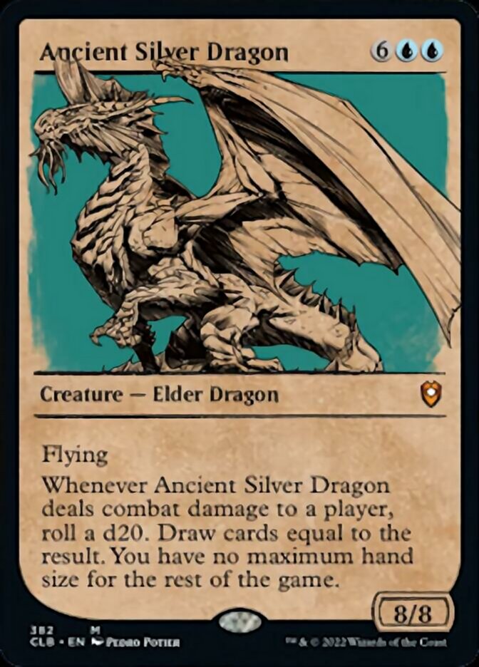 Ancient Silver Dragon (Showcase) [Commander Legends: Battle for Baldur's Gate] | Good Games Morley