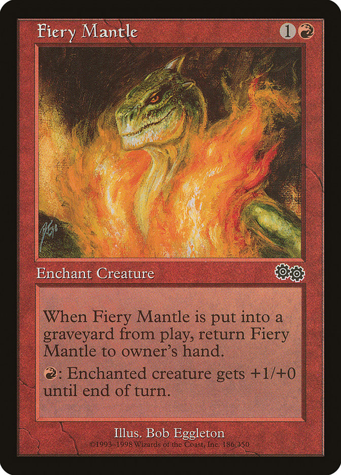 Fiery Mantle [Urza's Saga] | Good Games Morley