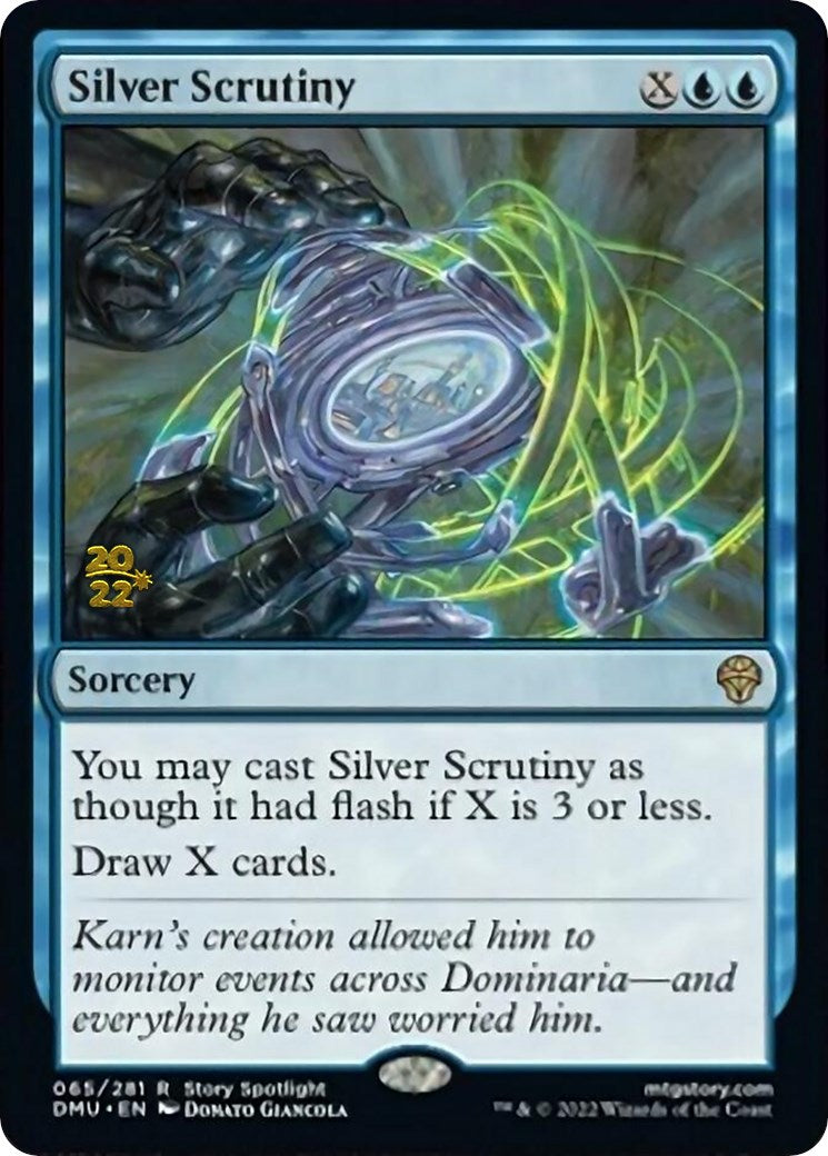 Silver Scrutiny [Dominaria United Prerelease Promos] | Good Games Morley