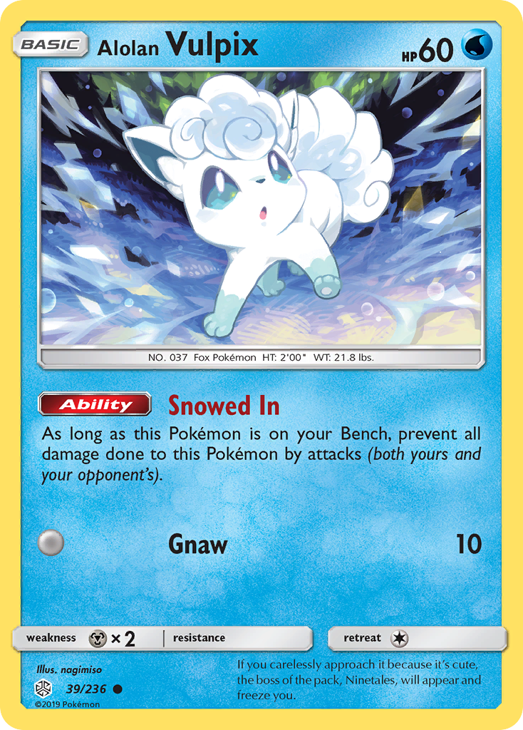 Alolan Vulpix (39/236) [Sun & Moon: Cosmic Eclipse] | Good Games Morley