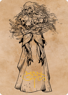 Myrkul, Lord of Bones Art Card (73) (Gold-Stamped Signature) [Commander Legends: Battle for Baldur's Gate Art Series] | Good Games Morley