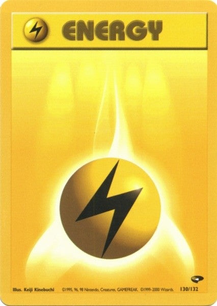 Lightning Energy (130/132) [Gym Challenge Unlimited] | Good Games Morley