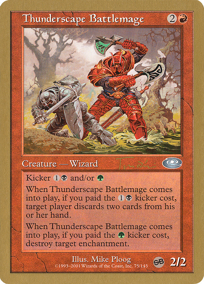Thunderscape Battlemage (Jan Tomcani) [World Championship Decks 2001] | Good Games Morley