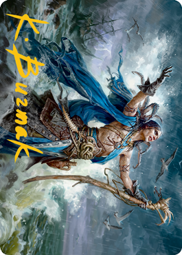 Lier, Disciple of the Drowned Art Card (Gold-Stamped Signature) [Innistrad: Midnight Hunt Art Series] | Good Games Morley
