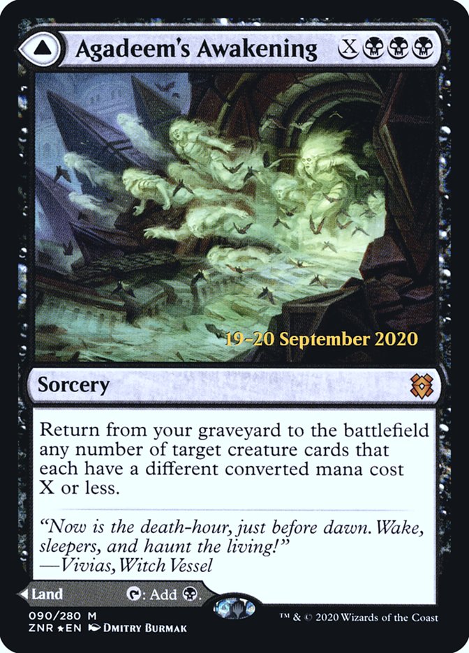 Agadeem's Awakening // Agadeem, the Undercrypt [Zendikar Rising Prerelease Promos] | Good Games Morley