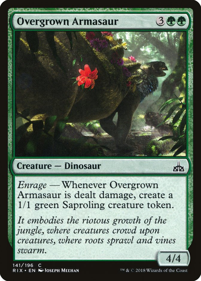 Overgrown Armasaur [Rivals of Ixalan] | Good Games Morley
