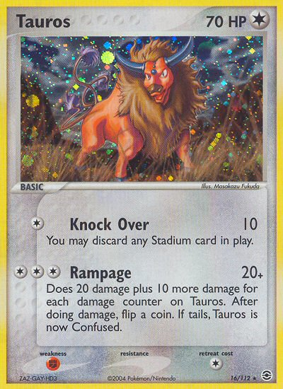 Tauros (16/112) [EX: FireRed & LeafGreen] | Good Games Morley