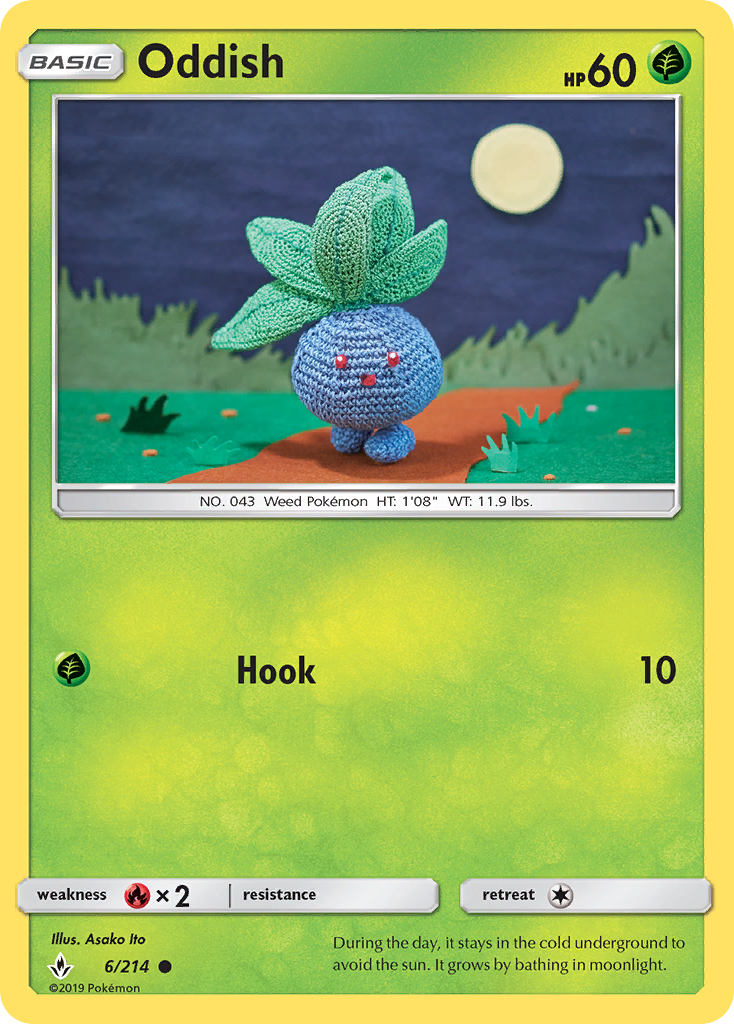 Oddish (6/214) [Sun & Moon: Unbroken Bonds] | Good Games Morley
