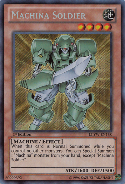 Machina Soldier [LCYW-EN168] Secret Rare | Good Games Morley