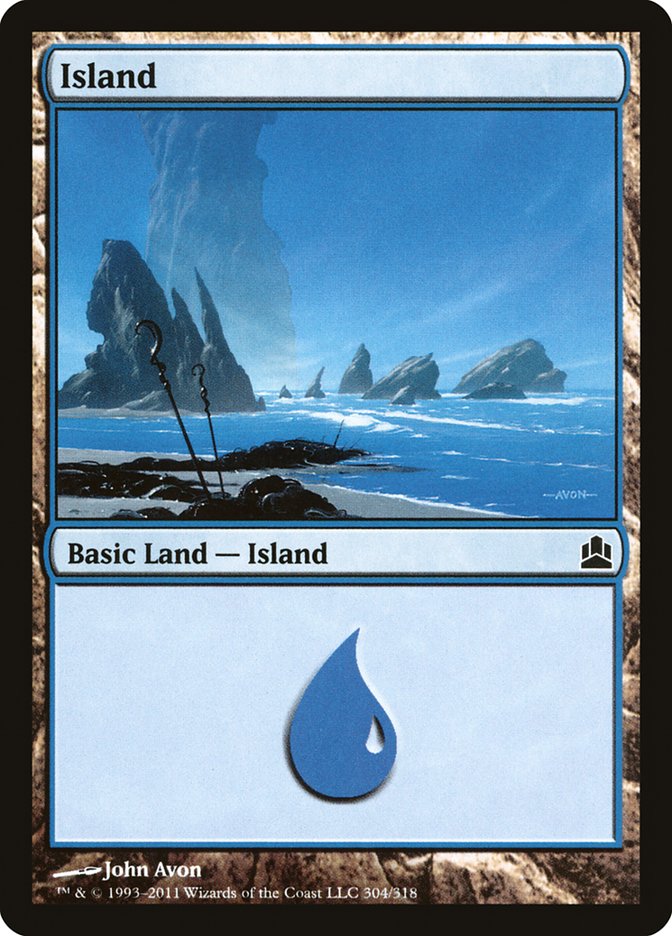 Island (304) [Commander 2011] | Good Games Morley