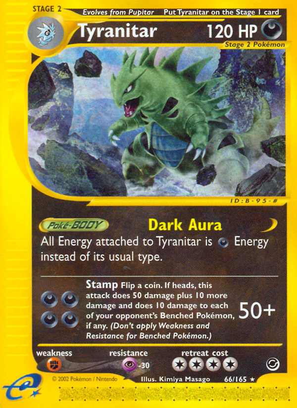 Tyranitar (66/165) [Expedition: Base Set] | Good Games Morley