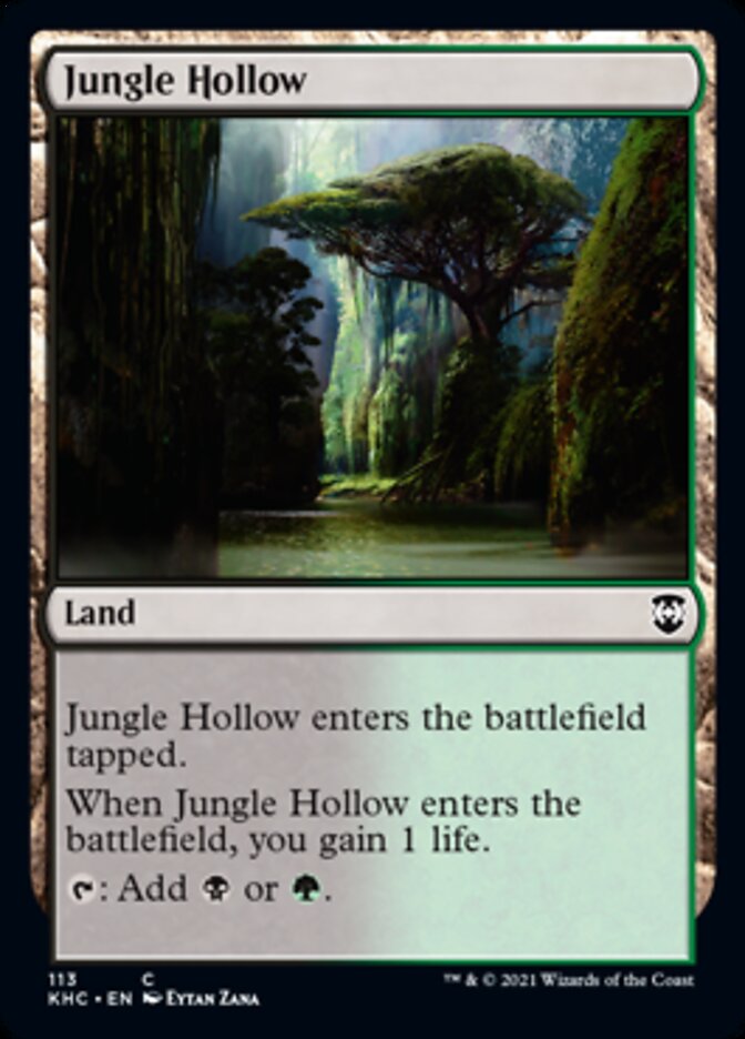 Jungle Hollow [Kaldheim Commander] | Good Games Morley