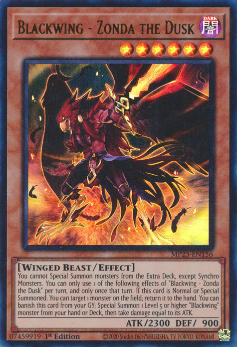 Blackwing - Zonda the Dusk [MP23-EN156] Ultra Rare | Good Games Morley