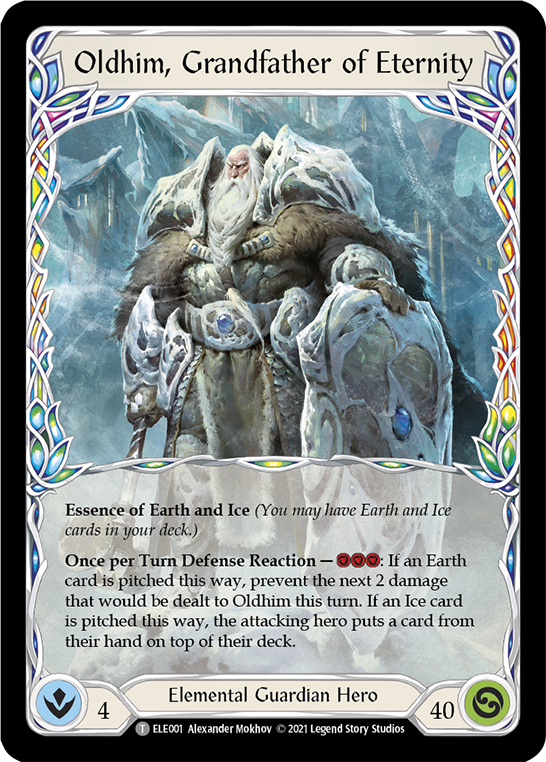 Oldhim, Grandfather of Eternity // Shiver [ELE001] (Tales of Aria)  1st Edition Normal | Good Games Morley