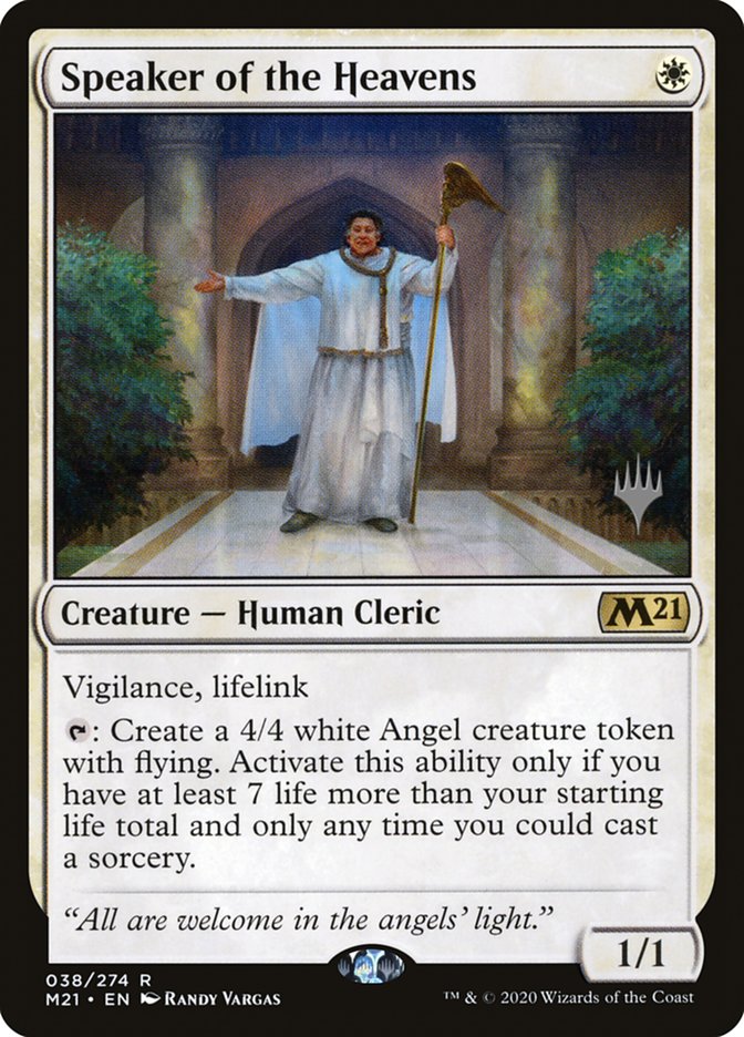 Speaker of the Heavens (Promo Pack) [Core Set 2021 Promos] | Good Games Morley