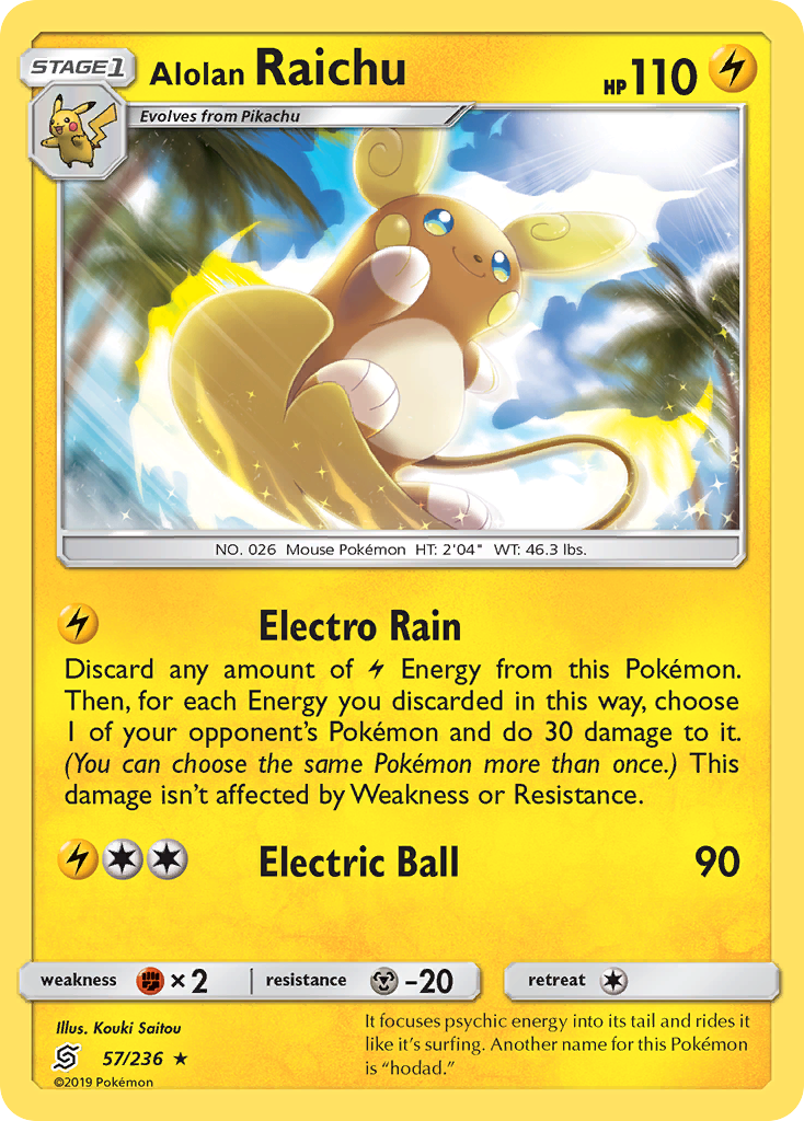 Alolan Raichu (57/236) [Sun & Moon: Unified Minds] | Good Games Morley