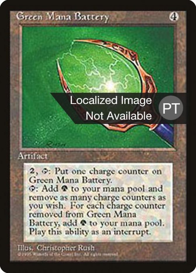 Green Mana Battery [Fourth Edition (Foreign Black Border)] | Good Games Morley