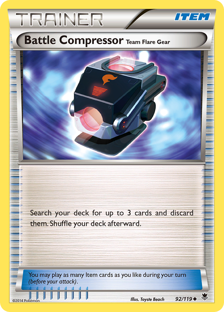 Battle Compressor Team Flare Gear (92/119) [XY: Phantom Forces] | Good Games Morley