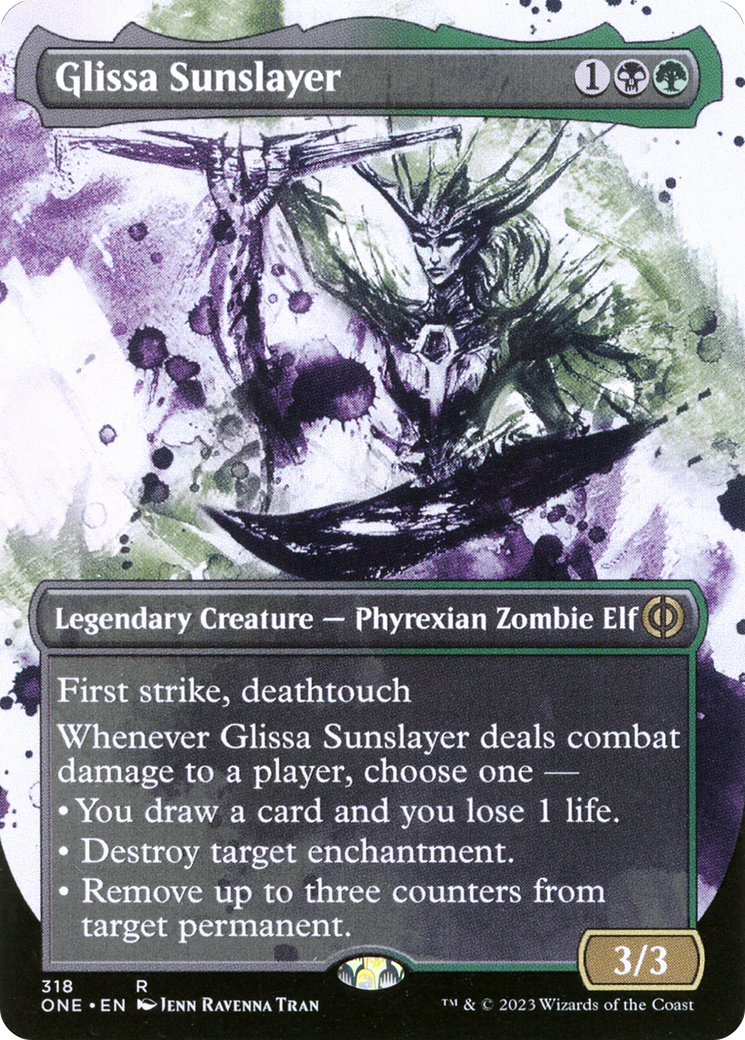 Glissa Sunslayer (Borderless Ichor) [Phyrexia: All Will Be One] | Good Games Morley