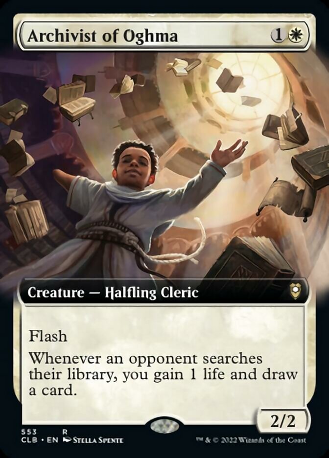 Archivist of Oghma (Extended Art) [Commander Legends: Battle for Baldur's Gate] | Good Games Morley