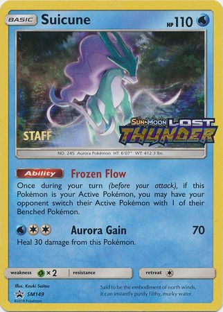 Suicune (SM149) (Staff Prerelease Promo) [Sun & Moon: Black Star Promos] | Good Games Morley