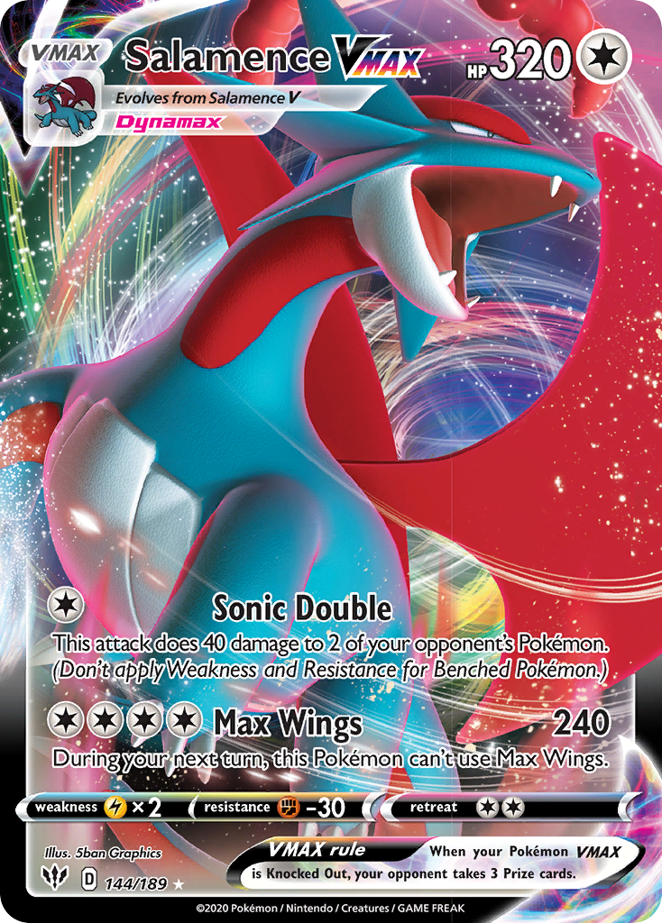 Salamence VMAX (144/189) [Sword & Shield: Darkness Ablaze] | Good Games Morley