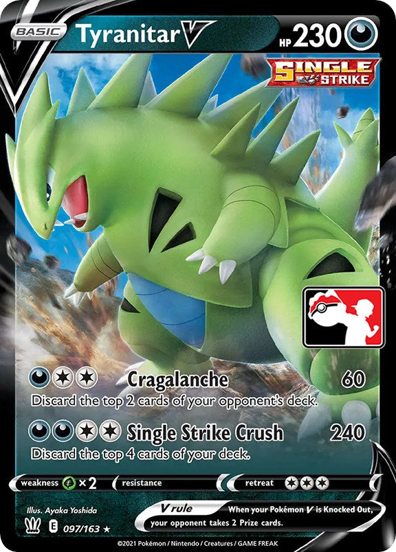 Tyranitar V (097/163) [Prize Pack Series One] | Good Games Morley